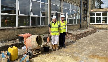 Cllrs Bianco and O'Brien at Ruislip Gardens School