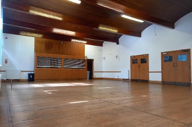 Large open space of Winston Churchill Theatre Lounge.