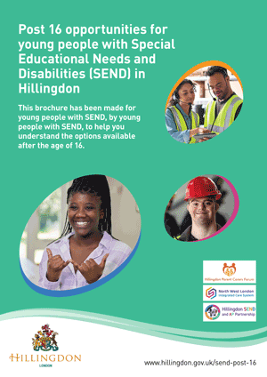 Front cover of our SEND post 16 brochure