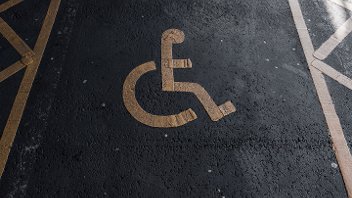 Disabled parking sign