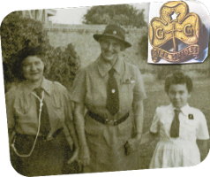 Photo of Angelica, Lady Baden-Powell and Sue