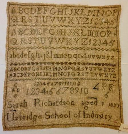 Sampler from 1823