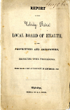 Uxbridge Local Board of Health Report 1885 (O/UBH/4/1)