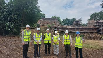 Cllr Eddie Lavery and Cllr Jonathan Bianco attend a spade in the ground ceremony to mark the start of the Cranford Park restoration