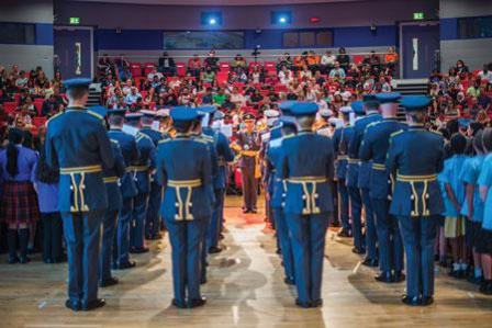 RAF Central Band at the Music Hub’s canal-related event, ‘Anthem: A Grand Union’, 2018 