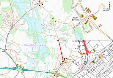 Harvil Road Diversion Map